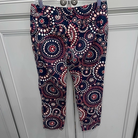 Vineyard Vines Women’s Navy circle print skinny ankle pants size 6 - Picture 3 of 4